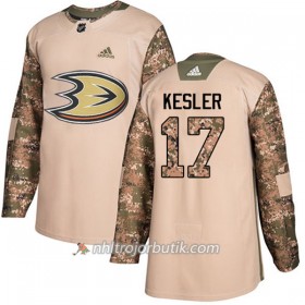 Män Ishockey Anaheim Ducks Tröja Ryan Kesler 17 Adidas 2017-2018 Camo Veterans Day Practice Authentic